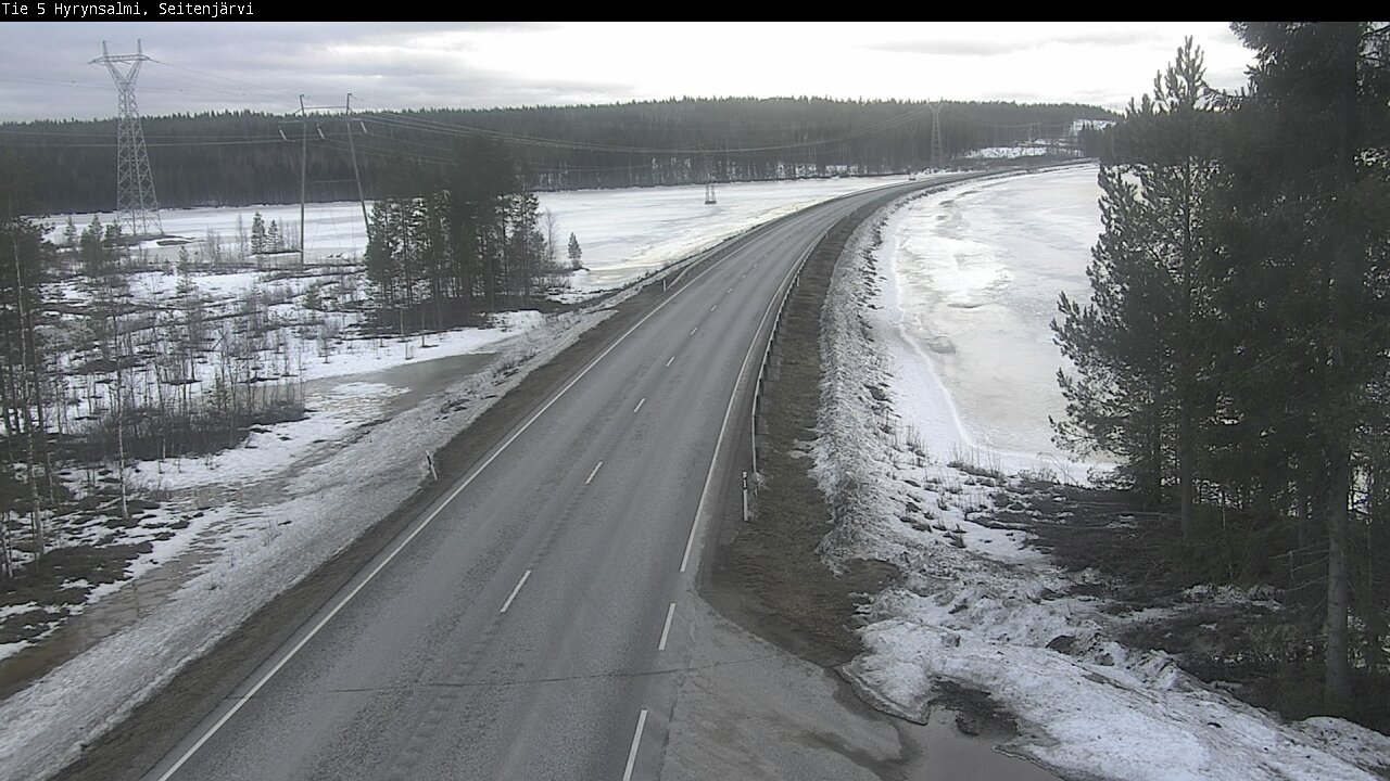 Weather Camera Image Road 5 Hyrynsalmi, Seitenjärvi, Hyrynsalmi, Kainuu