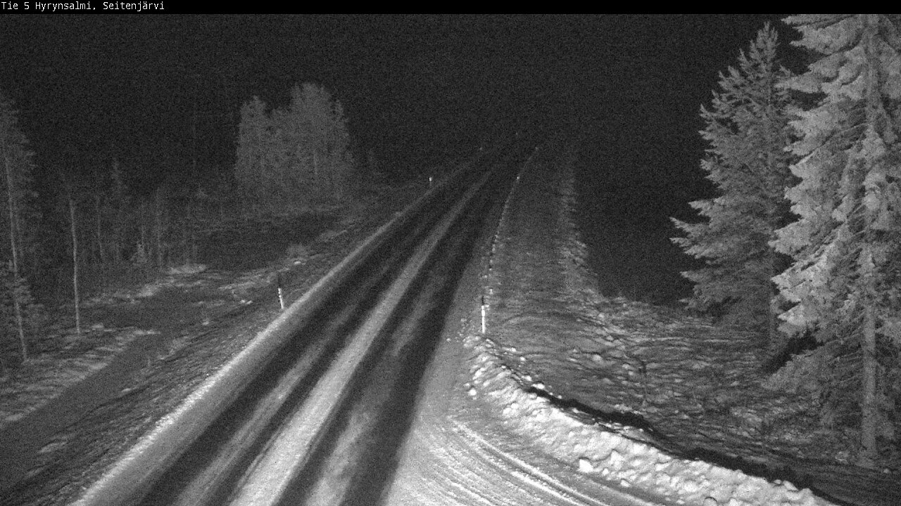 Weather Camera Image Road 5 Hyrynsalmi, Seitenjärvi, Hyrynsalmi, Kainuu