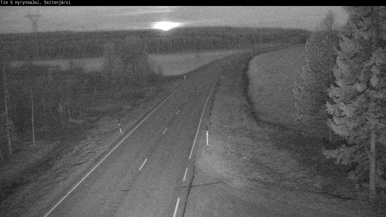 Weather Camera Image Road 5 Hyrynsalmi, Seitenjärvi, Hyrynsalmi, Kainuu