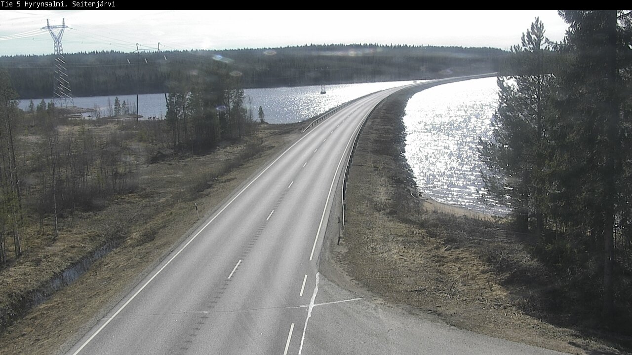 Weather Camera Image Väg 5 Hyrynsalmi, Seitenjärvi, Hyrynsalmi, Kainuu