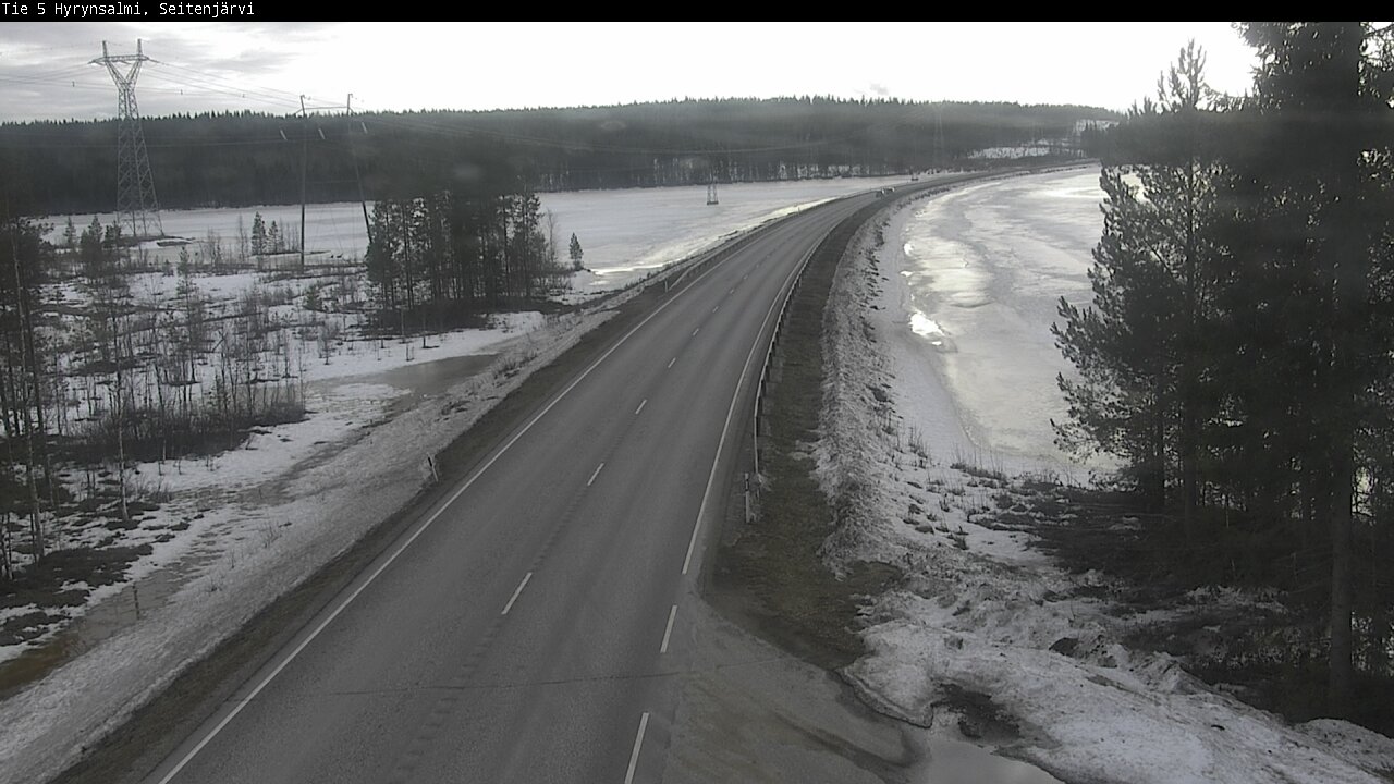 Weather Camera Image Road 5 Hyrynsalmi, Seitenjärvi, Hyrynsalmi, Kainuu