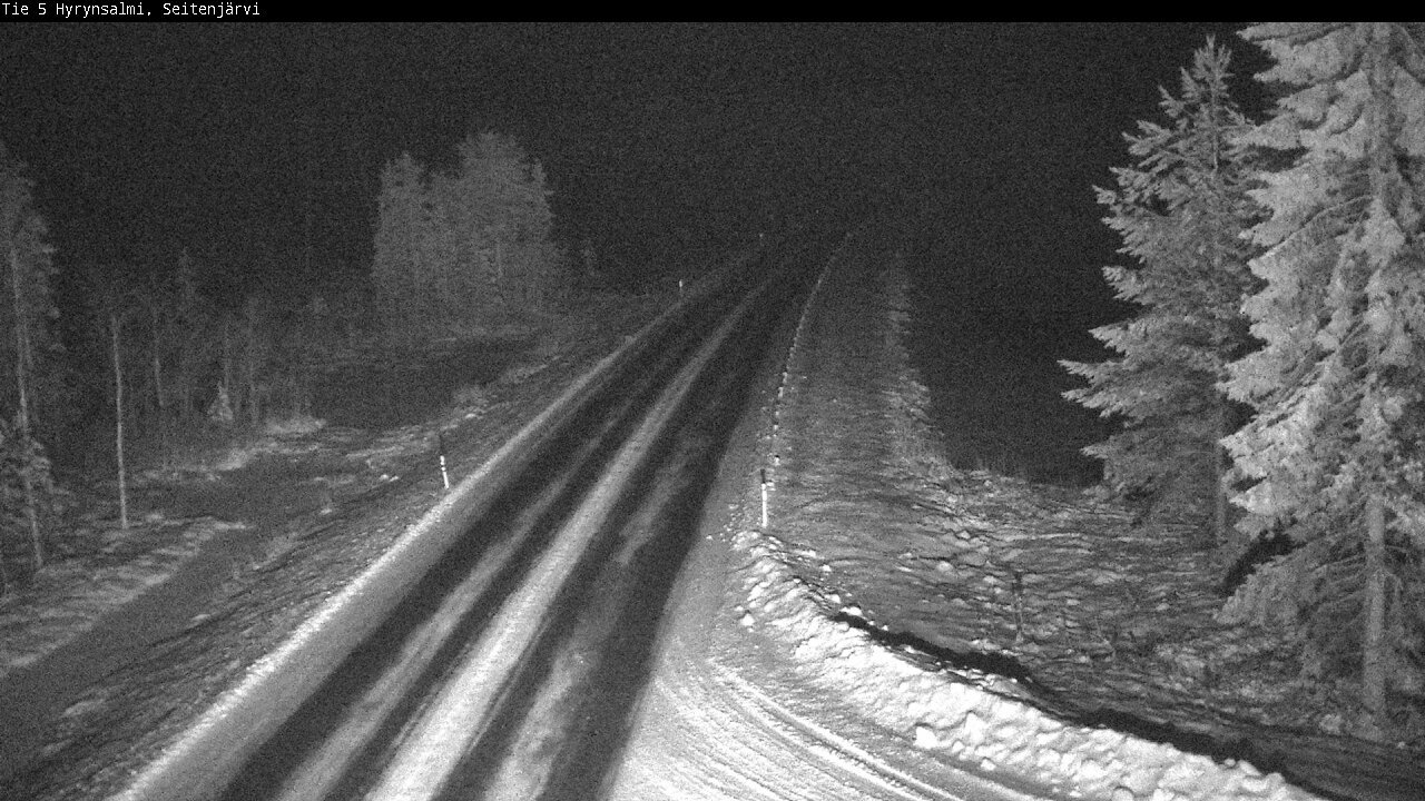 Weather Camera Image Road 5 Hyrynsalmi, Seitenjärvi, Hyrynsalmi, Kainuu