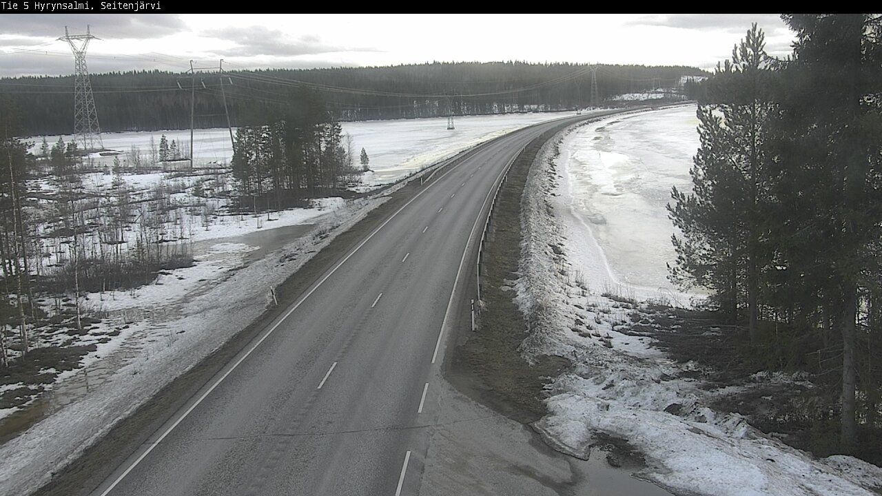 Weather Camera Image Road 5 Hyrynsalmi, Seitenjärvi, Hyrynsalmi, Kainuu