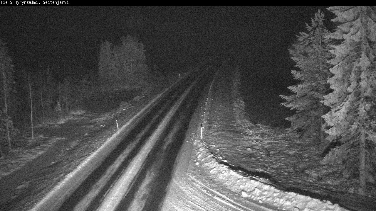Weather Camera Image Road 5 Hyrynsalmi, Seitenjärvi, Hyrynsalmi, Kainuu