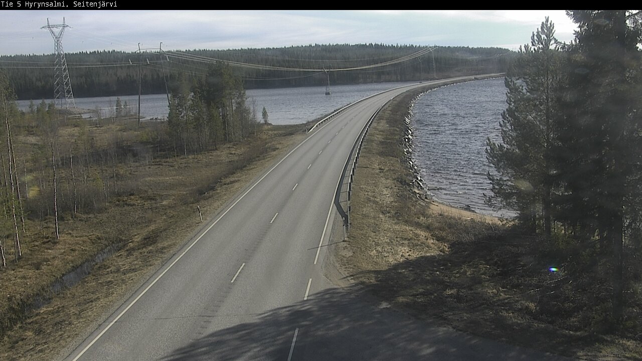 Weather Camera Image Väg 5 Hyrynsalmi, Seitenjärvi, Hyrynsalmi, Kainuu