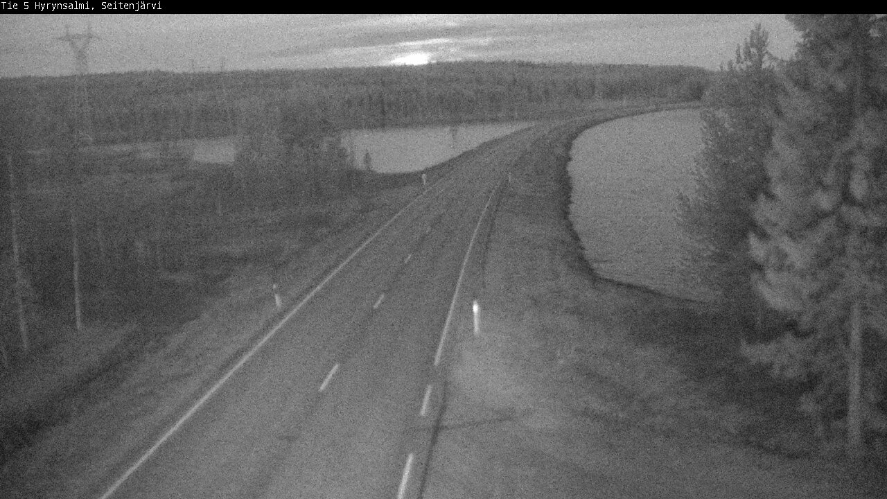 Weather Camera Image Road 5 Hyrynsalmi, Seitenjärvi, Hyrynsalmi, Kainuu
