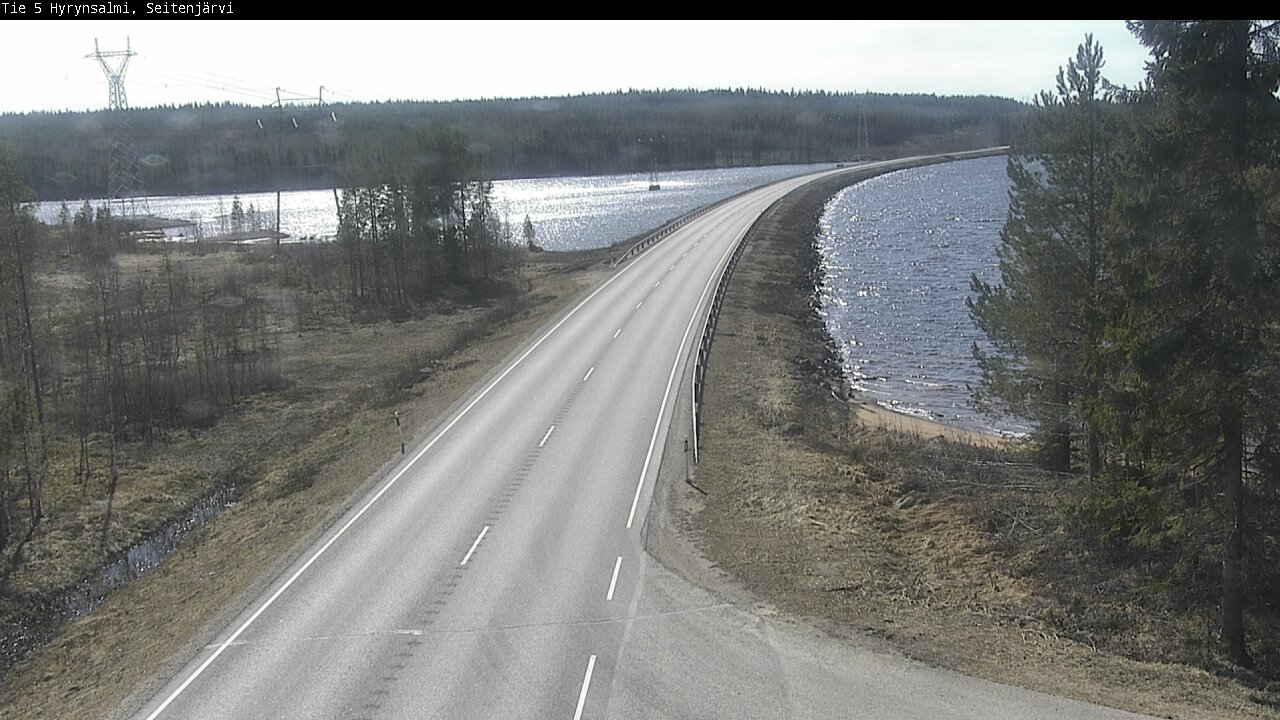 Weather Camera Image Väg 5 Hyrynsalmi, Seitenjärvi, Hyrynsalmi, Kainuu