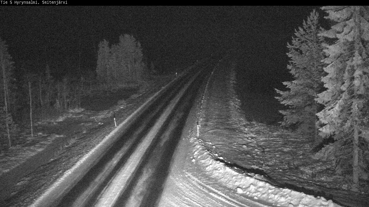 Weather Camera Image Road 5 Hyrynsalmi, Seitenjärvi, Hyrynsalmi, Kainuu