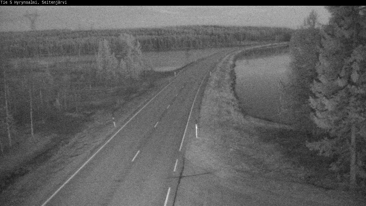 Weather Camera Image Väg 5 Hyrynsalmi, Seitenjärvi, Hyrynsalmi, Kainuu