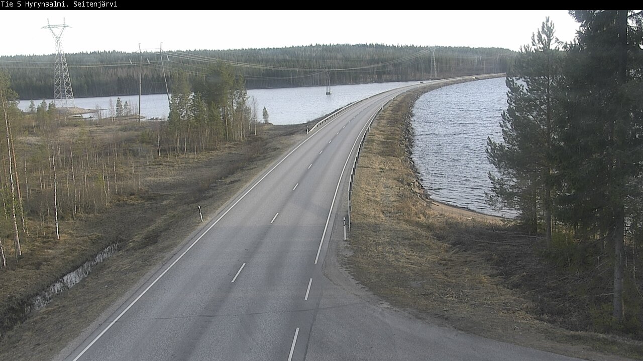 Weather Camera Image Väg 5 Hyrynsalmi, Seitenjärvi, Hyrynsalmi, Kainuu