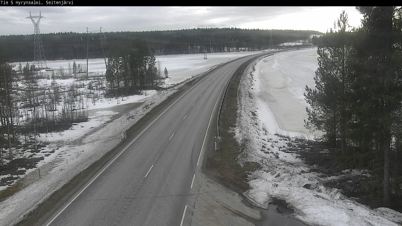 Weather Camera Image Road 5 Hyrynsalmi, Seitenjärvi, Hyrynsalmi, Kainuu