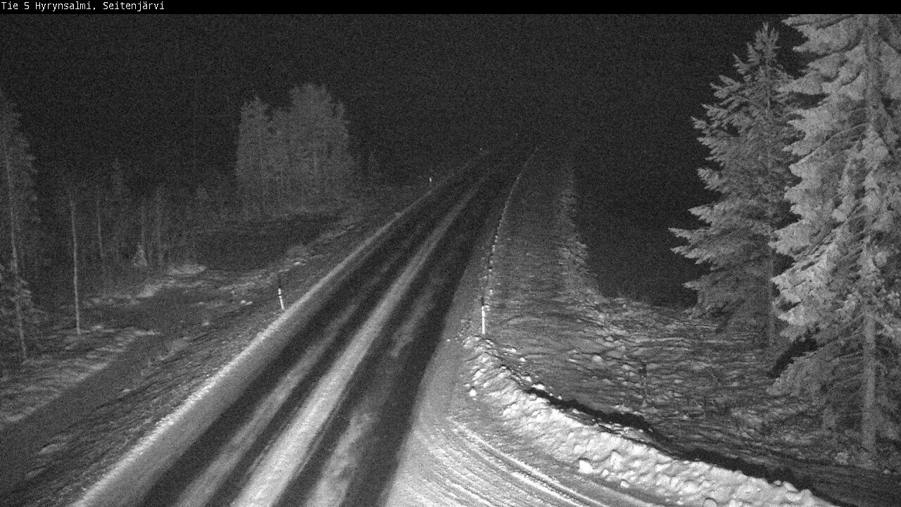 Weather Camera Image Road 5 Hyrynsalmi, Seitenjärvi, Hyrynsalmi, Kainuu