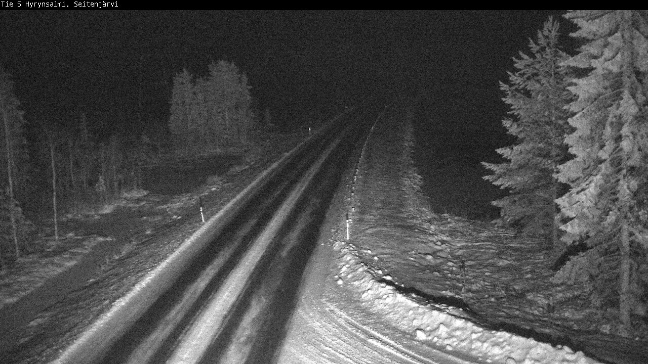 Weather Camera Image Road 5 Hyrynsalmi, Seitenjärvi, Hyrynsalmi, Kainuu