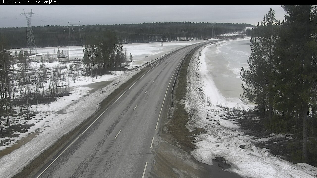 Weather Camera Image Road 5 Hyrynsalmi, Seitenjärvi, Hyrynsalmi, Kainuu