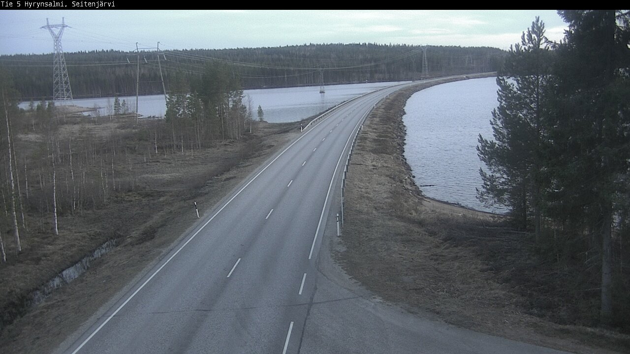 Weather Camera Image Väg 5 Hyrynsalmi, Seitenjärvi, Hyrynsalmi, Kainuu