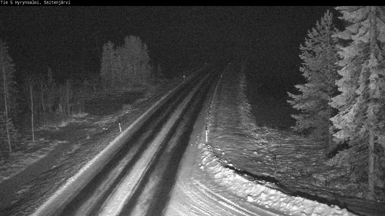 Weather Camera Image Road 5 Hyrynsalmi, Seitenjärvi, Hyrynsalmi, Kainuu