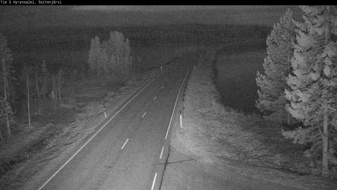 Weather Camera Image Road 5 Hyrynsalmi, Seitenjärvi, Hyrynsalmi, Kainuu