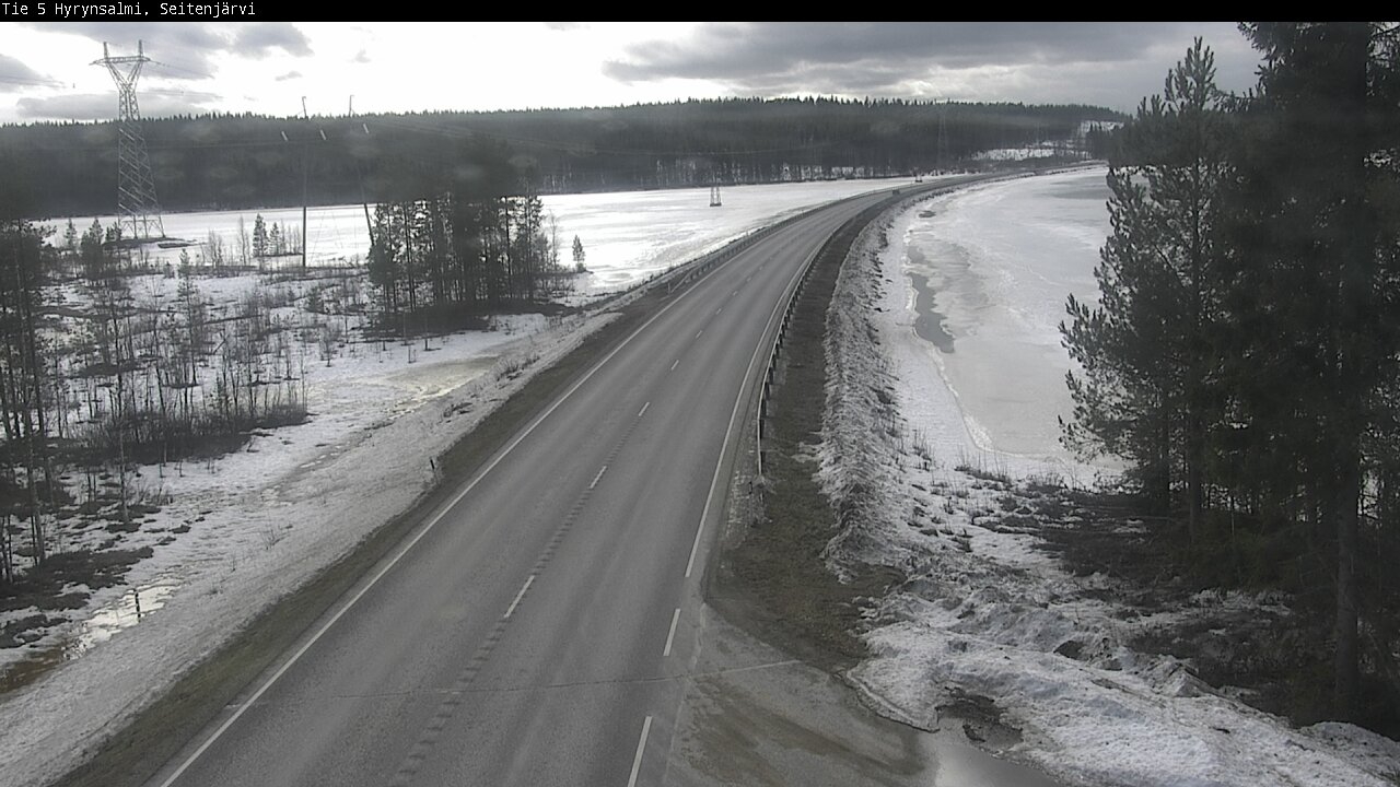 Weather Camera Image Road 5 Hyrynsalmi, Seitenjärvi, Hyrynsalmi, Kainuu