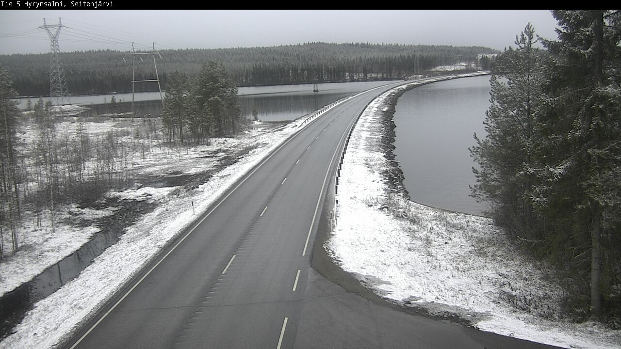 Weather Camera Image Väg 5 Hyrynsalmi, Seitenjärvi, Hyrynsalmi, Kainuu