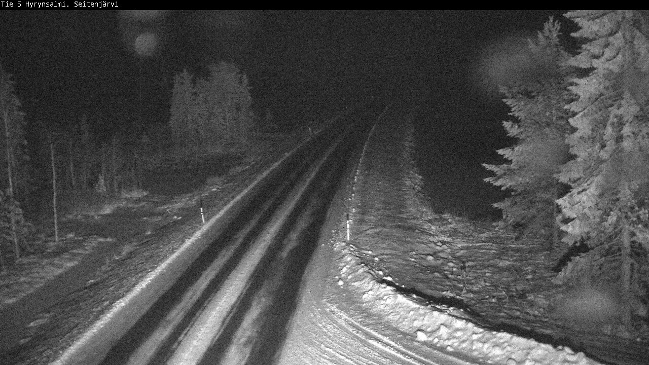 Weather Camera Image Road 5 Hyrynsalmi, Seitenjärvi, Hyrynsalmi, Kainuu