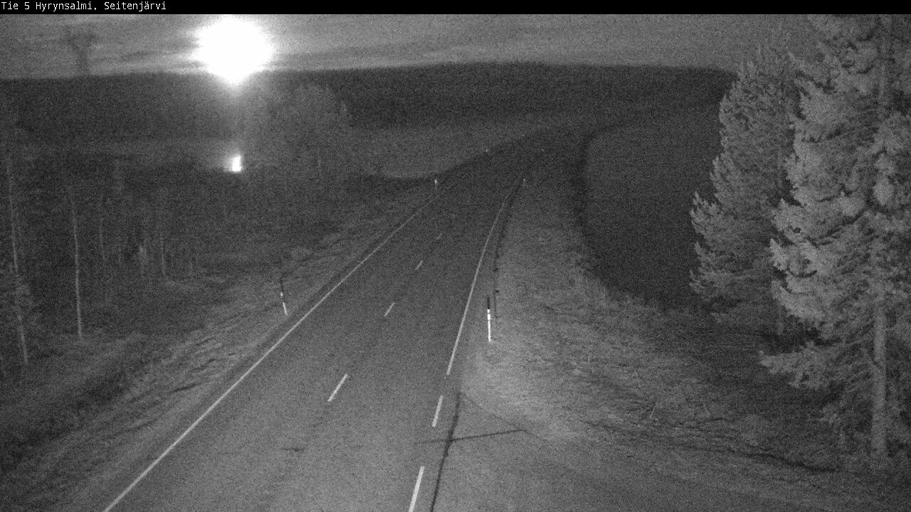 Weather Camera Image Road 5 Hyrynsalmi, Seitenjärvi, Hyrynsalmi, Kainuu