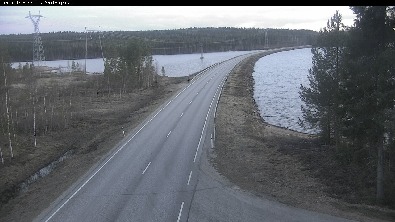 Weather Camera Image Väg 5 Hyrynsalmi, Seitenjärvi, Hyrynsalmi, Kainuu