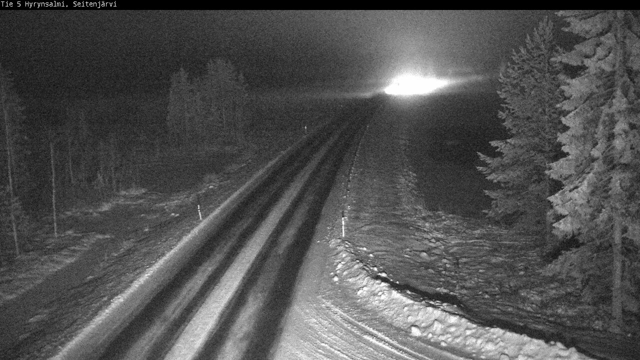 Weather Camera Image Road 5 Hyrynsalmi, Seitenjärvi, Hyrynsalmi, Kainuu
