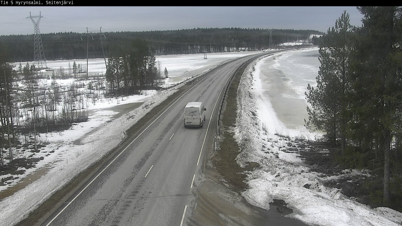 Weather Camera Image Road 5 Hyrynsalmi, Seitenjärvi, Hyrynsalmi, Kainuu
