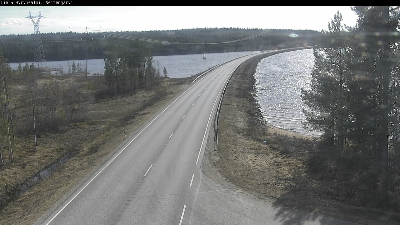 Weather Camera Image Väg 5 Hyrynsalmi, Seitenjärvi, Hyrynsalmi, Kainuu
