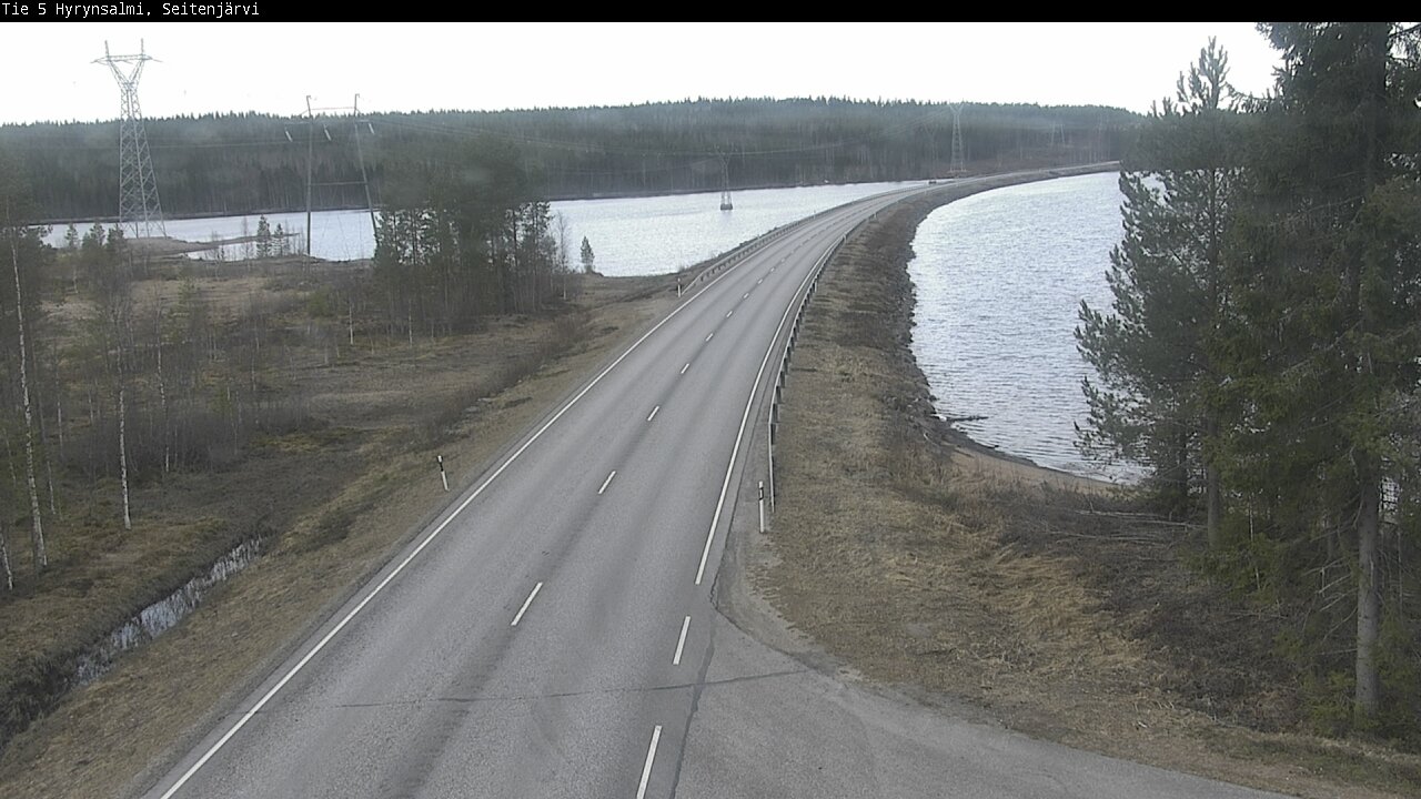 Weather Camera Image Väg 5 Hyrynsalmi, Seitenjärvi, Hyrynsalmi, Kainuu