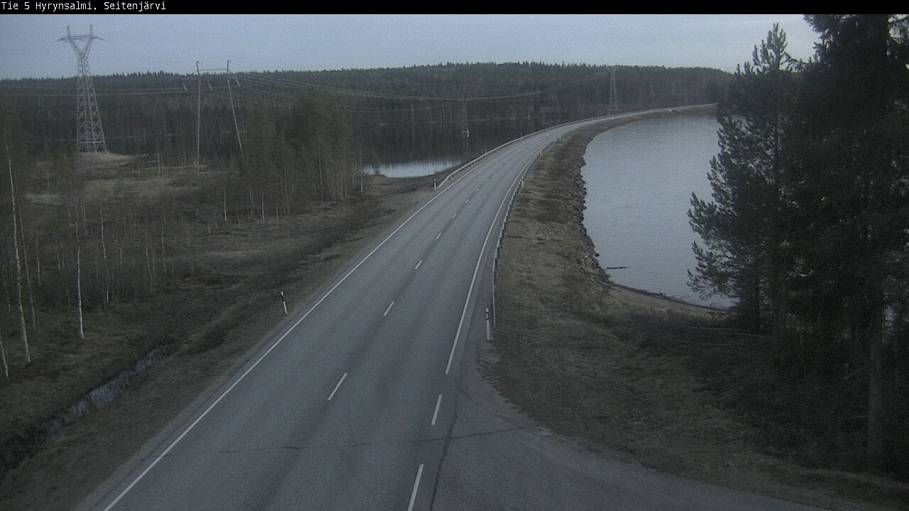Weather Camera Image Väg 5 Hyrynsalmi, Seitenjärvi, Hyrynsalmi, Kainuu