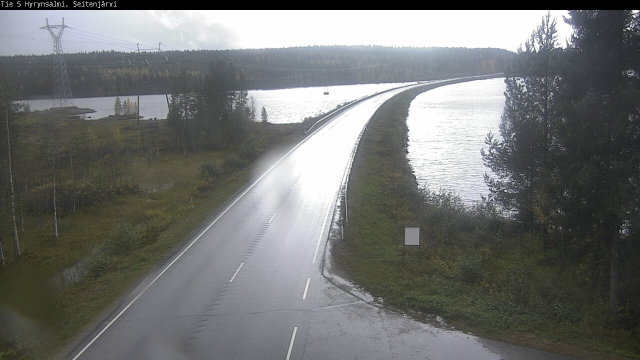 Weather Camera Image Road 5 Hyrynsalmi, Seitenjärvi, Hyrynsalmi, Kainuu