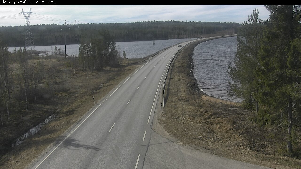 Weather Camera Image Väg 5 Hyrynsalmi, Seitenjärvi, Hyrynsalmi, Kainuu