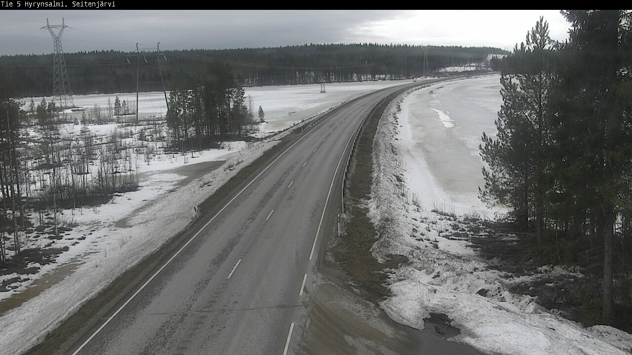 Weather Camera Image Road 5 Hyrynsalmi, Seitenjärvi, Hyrynsalmi, Kainuu