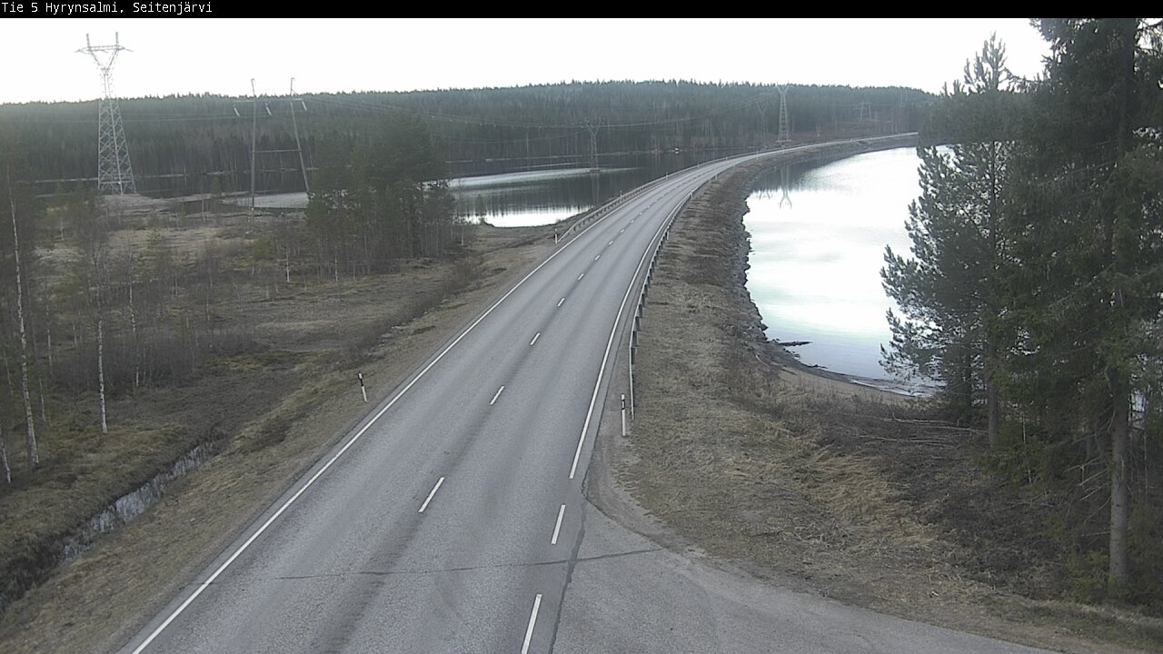 Weather Camera Image Väg 5 Hyrynsalmi, Seitenjärvi, Hyrynsalmi, Kainuu