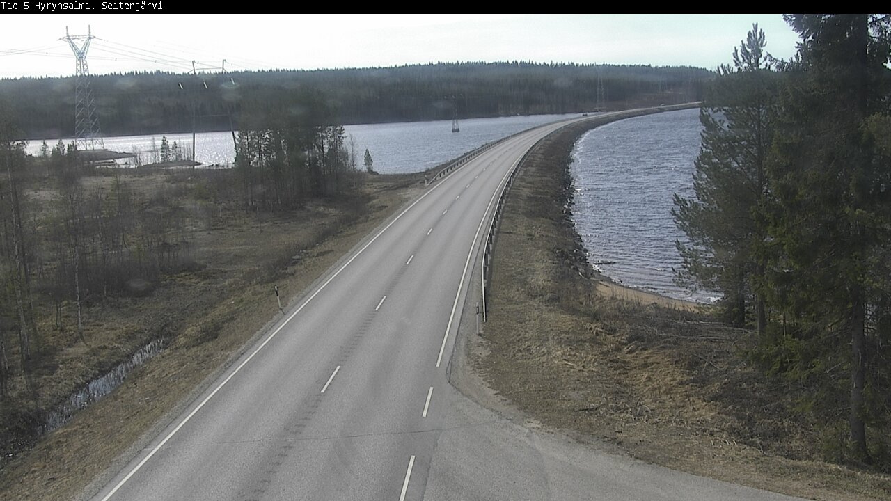 Weather Camera Image Väg 5 Hyrynsalmi, Seitenjärvi, Hyrynsalmi, Kainuu