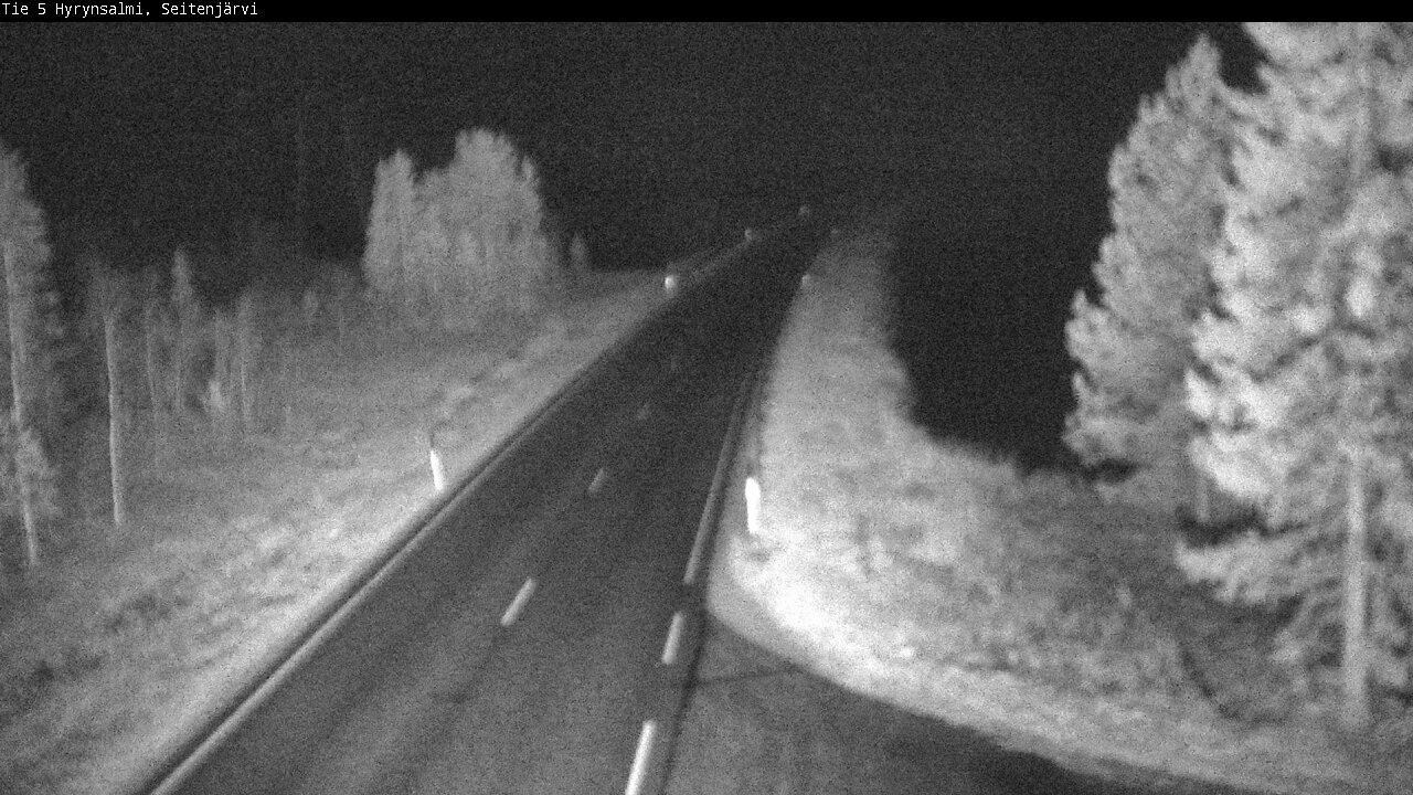 Weather Camera Image Road 5 Hyrynsalmi, Seitenjärvi, Hyrynsalmi, Kainuu