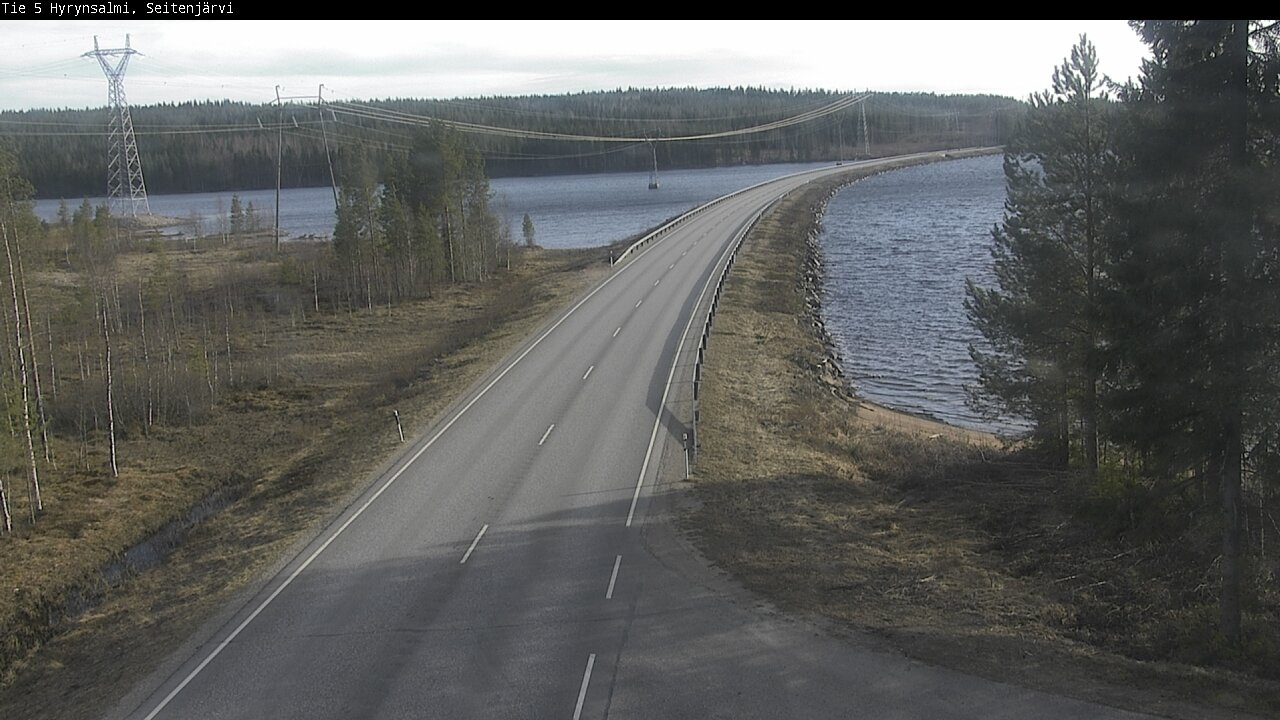 Weather Camera Image Väg 5 Hyrynsalmi, Seitenjärvi, Hyrynsalmi, Kainuu