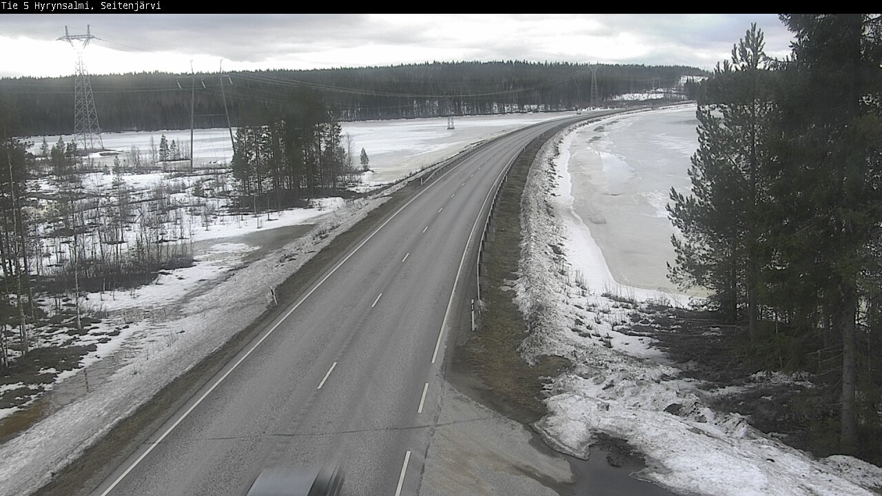 Weather Camera Image Road 5 Hyrynsalmi, Seitenjärvi, Hyrynsalmi, Kainuu