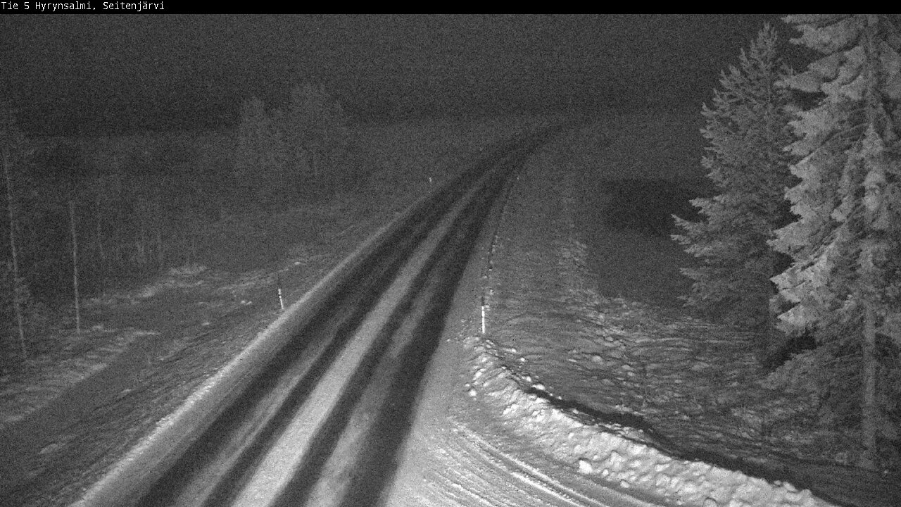 Weather Camera Image Road 5 Hyrynsalmi, Seitenjärvi, Hyrynsalmi, Kainuu