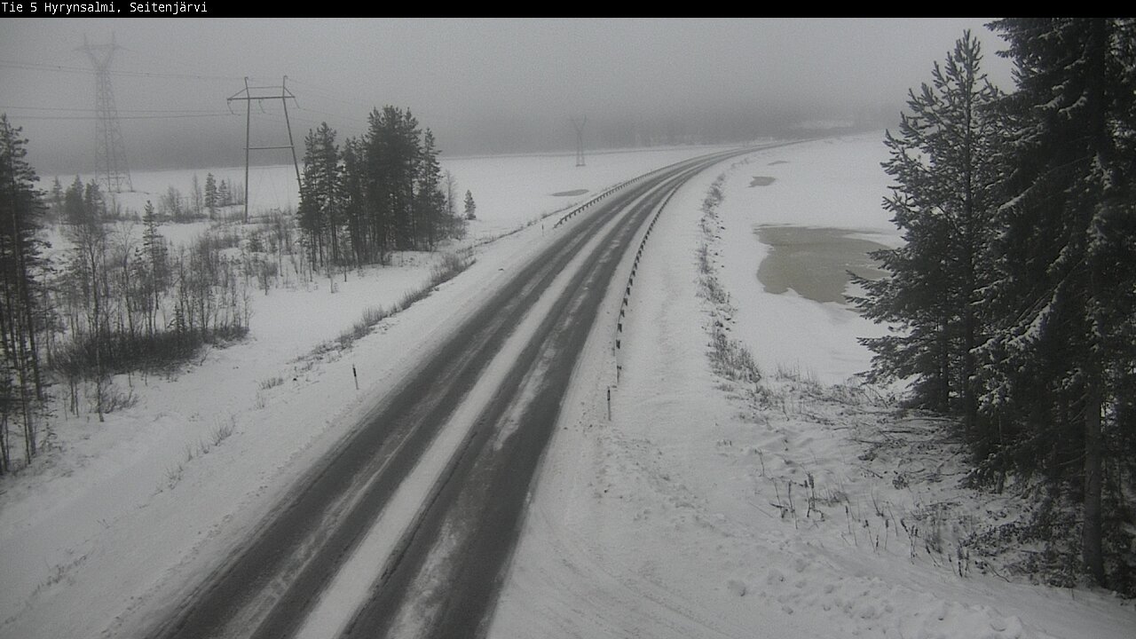 Weather Camera Image Road 5 Hyrynsalmi, Seitenjärvi, Hyrynsalmi, Kainuu