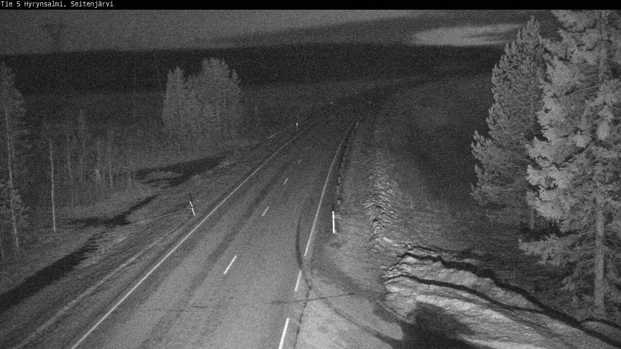 Weather Camera Image Road 5 Hyrynsalmi, Seitenjärvi, Hyrynsalmi, Kainuu