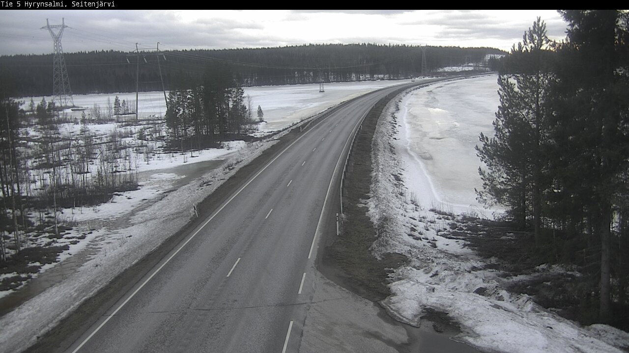 Weather Camera Image Road 5 Hyrynsalmi, Seitenjärvi, Hyrynsalmi, Kainuu