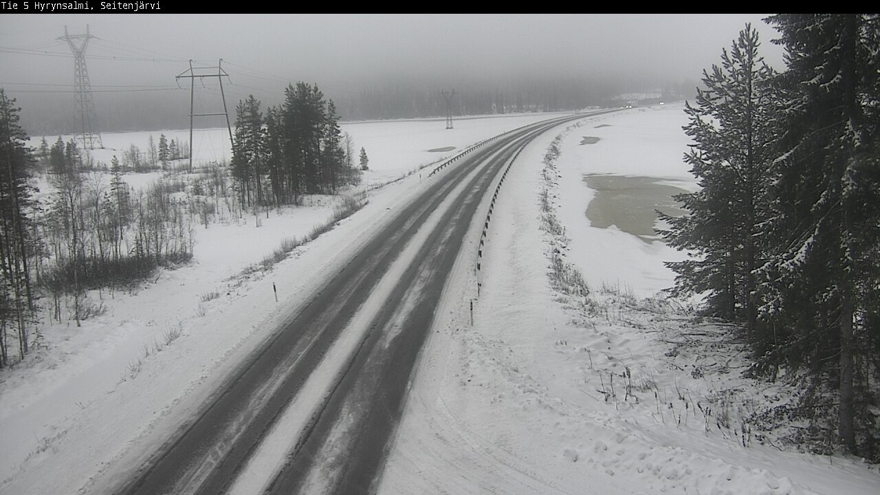 Weather Camera Image Road 5 Hyrynsalmi, Seitenjärvi, Hyrynsalmi, Kainuu