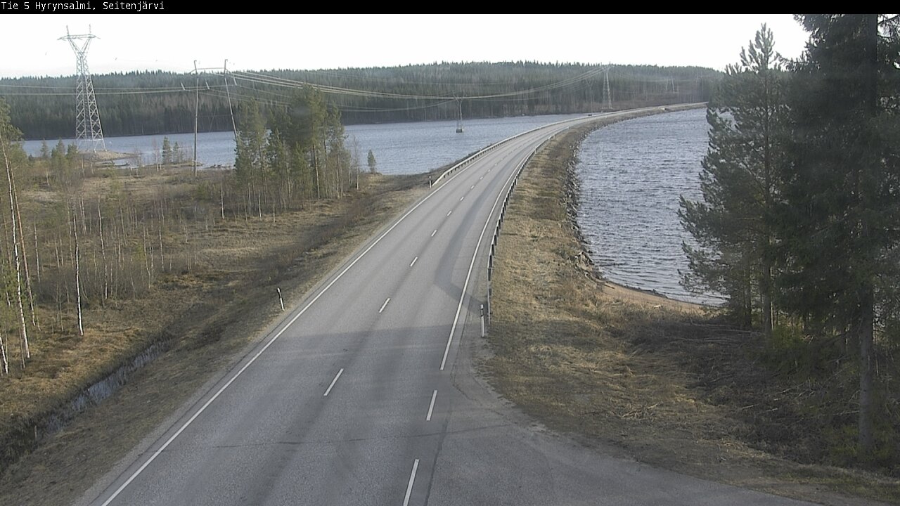 Weather Camera Image Väg 5 Hyrynsalmi, Seitenjärvi, Hyrynsalmi, Kainuu
