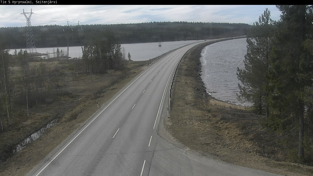 Weather Camera Image Väg 5 Hyrynsalmi, Seitenjärvi, Hyrynsalmi, Kainuu