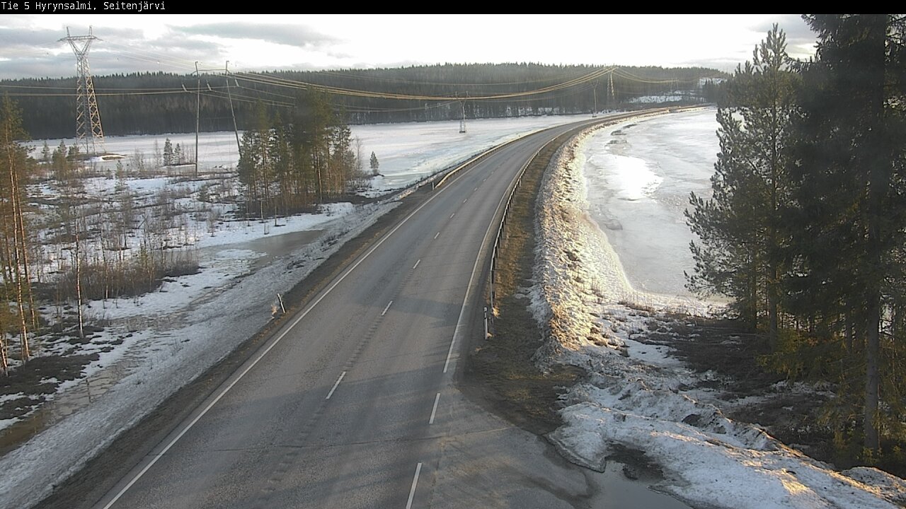 Weather Camera Image Road 5 Hyrynsalmi, Seitenjärvi, Hyrynsalmi, Kainuu