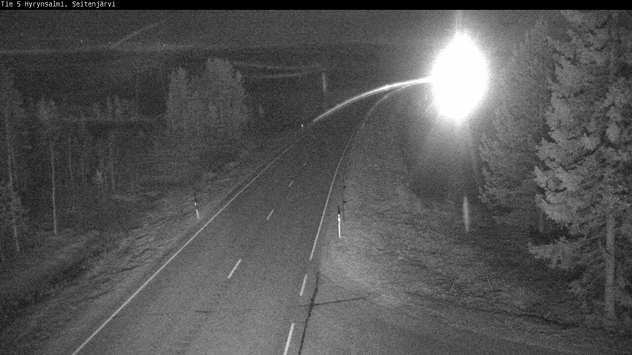 Weather Camera Image Road 5 Hyrynsalmi, Seitenjärvi, Hyrynsalmi, Kainuu