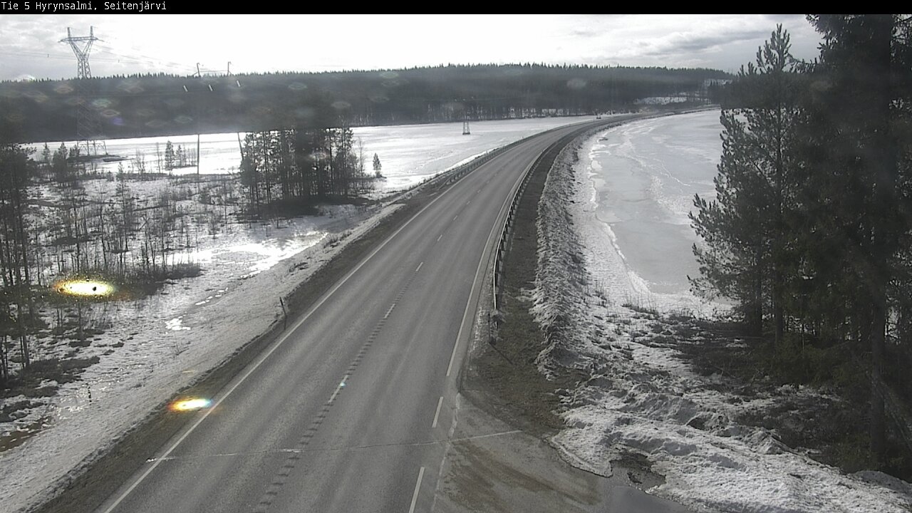 Weather Camera Image Väg 5 Hyrynsalmi, Seitenjärvi, Hyrynsalmi, Kainuu