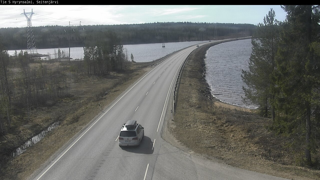 Weather Camera Image Väg 5 Hyrynsalmi, Seitenjärvi, Hyrynsalmi, Kainuu